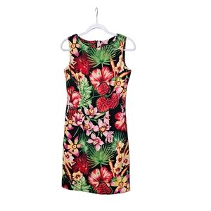John Roberts Floral Sleeveless Midi Dress - Size 6